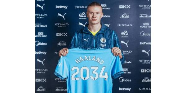 Manchester City bruger store penge på at låse Haaland i de næste ti år