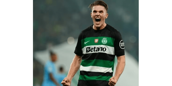 Sporting CP-angriberen Viktor Gyokeres er ved at spille i en Manchester United-trøje