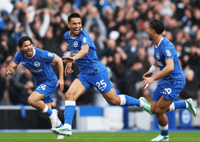 Brightons imponerende fremgang: Fører an i Premier League med 34 mål