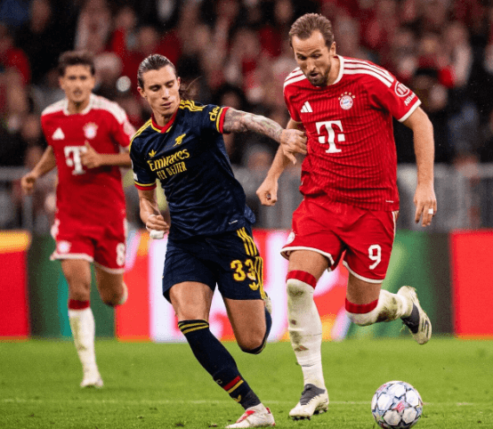 Champions League-brag: Kane stråler, Rice redder Arsenal